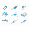 Ресурсный набор Bracket Robot Pack-Blue - «globural.ru» - Набережные Челны