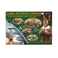 Таблица демонстрационная "Слава русского оружия" (винил 100х140) - «globural.ru» - Набережные Челны