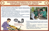 Стенд "Основные правила при работе на токарном станке по дереву" - «globural.ru» - Набережные Челны