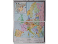 Учебная карта "Европа 1924-1939 гг" 1050*1420 мм (матовое, 2-стороннее лам.) - «globural.ru» - Набережные Челны