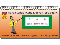 Перекидное табло для устного счета (ламинированное) - «globural.ru» - Набережные Челны