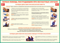Таблица Порядок действий при внезапной смерти 1000*1400 винил - «globural.ru» - Набережные Челны
