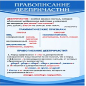Стенд "Правописание деепричастий" - «globural.ru» - Набережные Челны