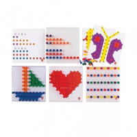 Мозаика Peg Board. Набор с прозрачными досками и картинками - «globural.ru» - Набережные Челны