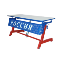Стол ученический двухместный "Патриот-2п" на газовом лифте (р.гр. № 3-7 и наклоном столешницы ) - «globural.ru» - Набережные Челны
