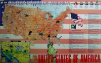 Учебная карта США на английском языке - «globural.ru» - Набережные Челны