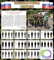 Стенд "Военная форма одежды (флаг РФ)" - «globural.ru» - Набережные Челны