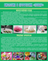 Стенд "Биология в профессии повар" - «globural.ru» - Набережные Челны
