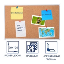 Доска пробковая 1200х900 - «globural.ru» - Набережные Челны