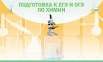 Стенд "Подготовка к ЕГЭ и ОГЭ по химии вариант 2 (9 карманов)" - «globural.ru» - Набережные Челны
