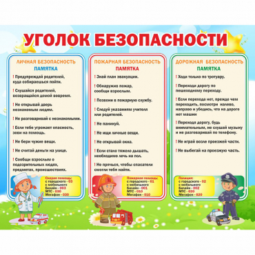 Стенд "Уголок безопасности" - «globural.ru» - Набережные Челны