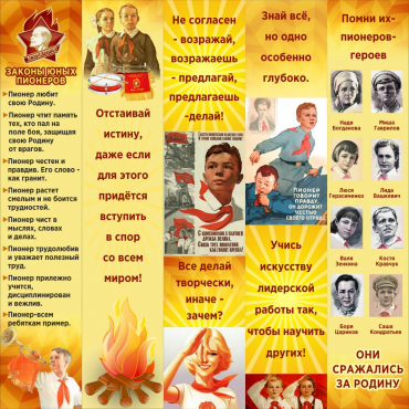 Тематический стенд "Пионеры" - «globural.ru» - Набережные Челны